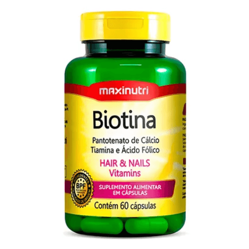 BIOTINA COM 60 CÁPSULAS cabelo pele e unha