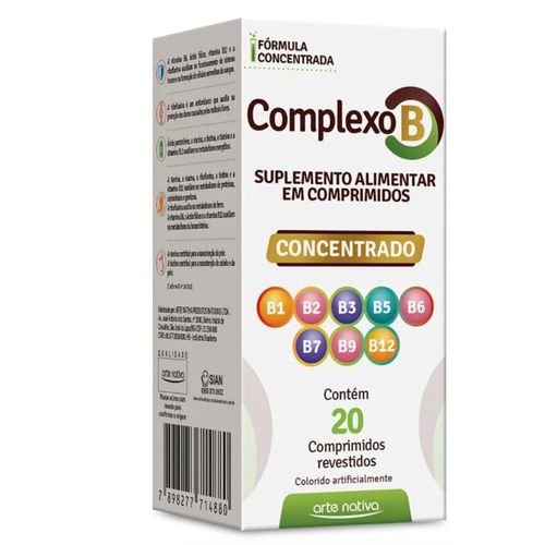 COMPLEXO B 20CP CONCENTRADO B1 B2 B3 B5 B6 B7 B9 B12 COMPLEXO B 20CP CONCENTRADO B1 B2 B3 B5 B6 B7 B9 B12