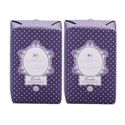 KIT 2 Sabonetes em Barra Bambu Madressenza 180g KIT 2 Sabonetes em Barra Bambu Madressenza 180g
