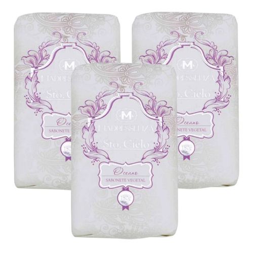 KIT 3 Sabonetes em Barra Oceano Madressenza 180g