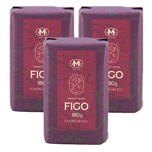 KIT 3 Sabonetes em Barra Figo Madressenza 180g KIT 3 Sabonetes em Barra Figo Madressenza 180g
