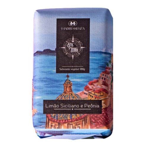 Sabonete Vegetal em Barra Limão Siciliano e Peônia Madressenza 180g 180/180 Branca Sabonete Vegetal em Barra Limão Siciliano e Peônia Madressenza 180g 180/180 Branca