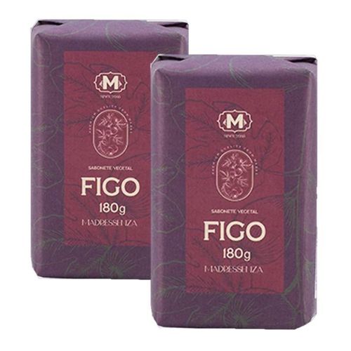 KIT 2 Sabonetes em Barra Figo Madressenza 180g KIT 2 Sabonetes em Barra Figo Madressenza 180g