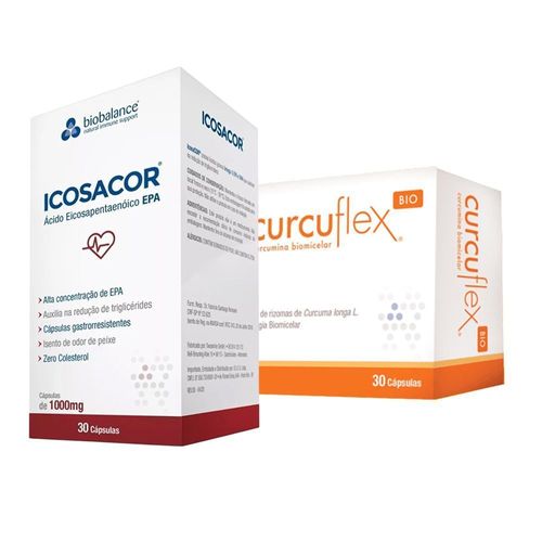 KIT Icosacor + Curcuflex Biobalance 30 cápsulas