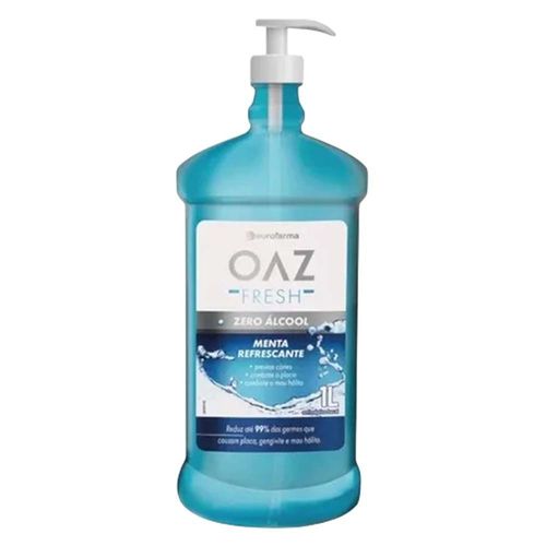 Enxaguante Bucal OAZ Menta Refrescante Eurofarma 1L Enxaguante Bucal OAZ Menta Refrescante Eurofarma 1L