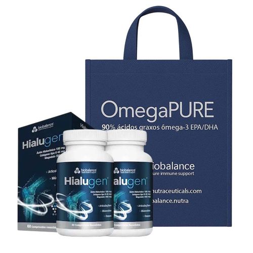 KIT 2 Hialugen 60 Comprimidos + Sacola TNT Biobalance KIT 2 Hialugen 60 Comprimidos + Sacola TNT Biobalance