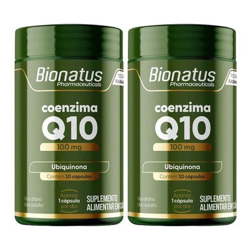 KIT 2 Coenzima Q10 Green Bionatus 30 Capsulas