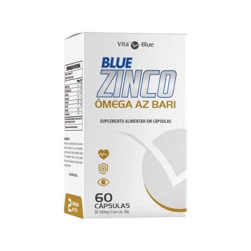 Ômega A-Z Bari Vita Blue 60 Cápsulas Maize Sem Sabor 60 Cápsulas Branco Ômega A-Z Bari Vita Blue 60 Cápsulas Maize Sem Sabor 60 Cápsulas Branco