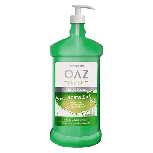 Enxaguante Bucal OAZ Hortelã Eurofarma 1L Enxaguante Bucal OAZ Hortelã Eurofarma 1L