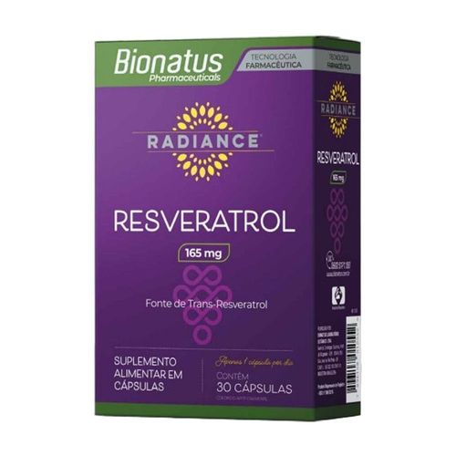 Radiance Resveratrol 165mg Bionatus 30 Cápsulas Radiance Resveratrol 165mg Bionatus 30 Cápsulas