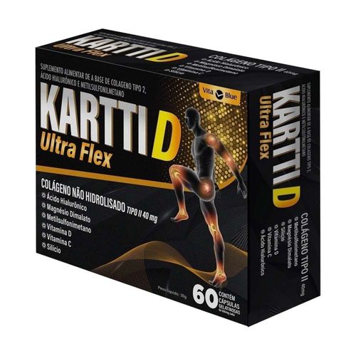 Kartti D Ultra Flex Colágeno Tipo II Vita Blue 60 Cápsulas Kartti D Ultra Flex Colágeno Tipo II Vita Blue 60 Cápsulas