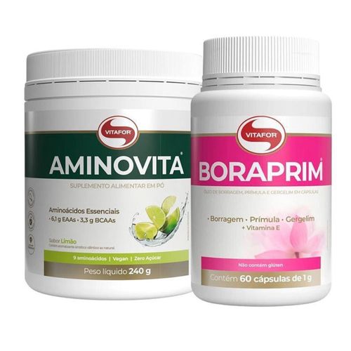 KIT Aminovita + Boraprim Vitafor 60 Cápsulas KIT Aminovita + Boraprim Vitafor 60 Cápsulas