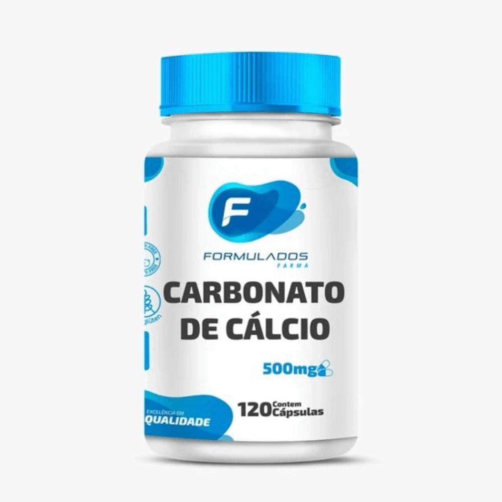 Carbonato de Cálcio 500mg 120 Cápsulas