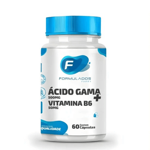 Ácido Gama 500mg e Vitamina B6 60 Cápsulas Ácido Gama 500mg e Vitamina B6 60 Cápsulas