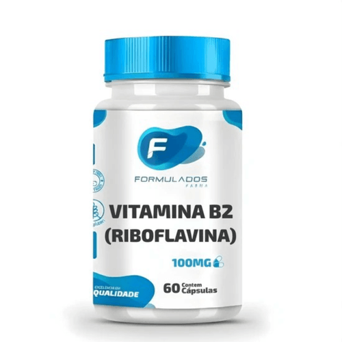Vitamina B2 (Riboflavina) 100mg 60 Cápsulas Vitamina B2 (Riboflavina) 100mg 60 Cápsulas