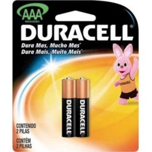 Pilha Duracell AAA - 2 unidades Pilha Duracell AAA - 2 unidades