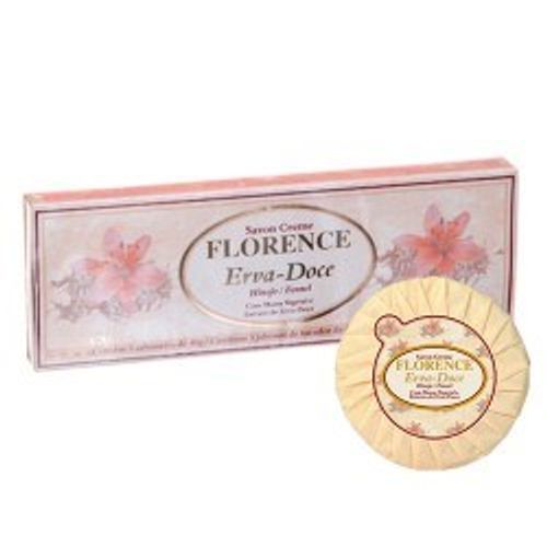 Kit-Sabonete-em-Barra-Florence-Erva-Doce-80g---3-unidades Kit-Sabonete-em-Barra-Florence-Erva-Doce-80g---3-unidades