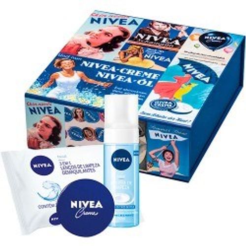 Kit-Nivea-Lencos-Demaquilantes---Mousse-de-Limpeza---Creme---Porta-Joia-Vintage Kit-Nivea-Lencos-Demaquilantes---Mousse-de-Limpeza---Creme---Porta-Joia-Vintage