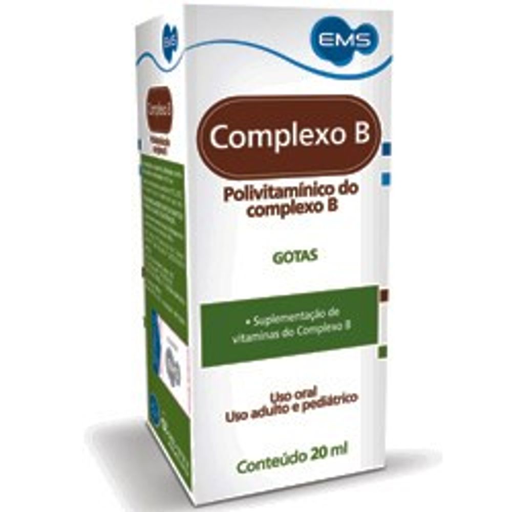 Vitamina B Complexo B EMS 20ml - Drogarias Pacheco