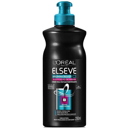 Creme-para-Pentear-Elseve-Arginina-X3-Restauracao-Massa-250ml Creme-para-Pentear-Elseve-Arginina-X3-Restauracao-Massa-250ml