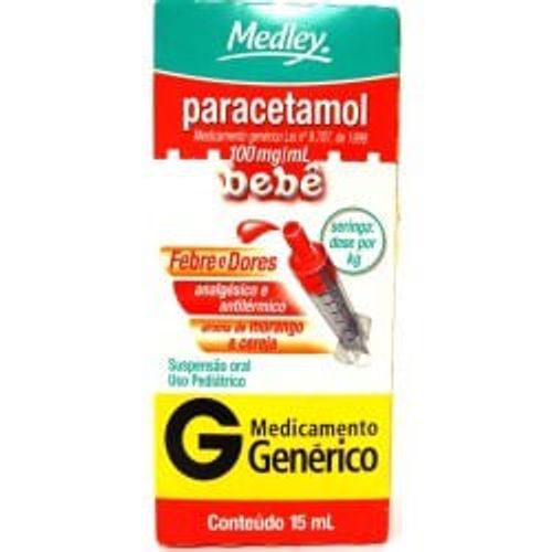 Paracetamol-100mg-ml-Generico-Medley-15ml-Gotas