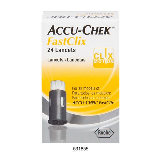 Lancetas-Accu-Check-FastClick-Roche-24-Unidades Lancetas-Accu-Check-FastClick-Roche-24-Unidades
