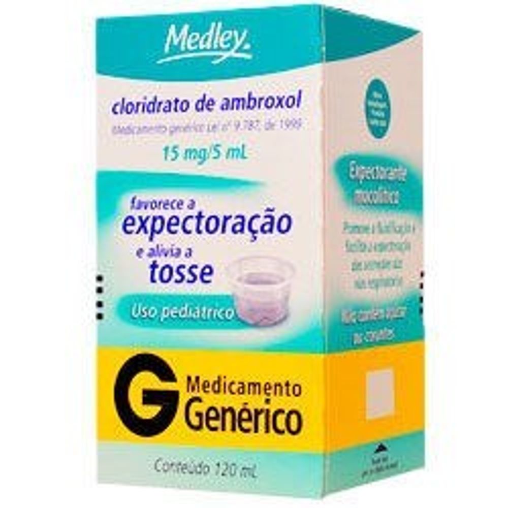 Cloridrato Ambroxol Xarope 3mg/ml Genérico Medley 120ml - Drogarias Pacheco