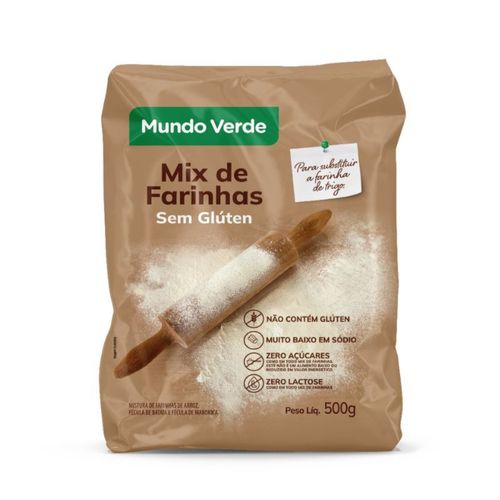 Mix de Farinhas Sem Glúten Mundo Verde 500g Mix de Farinhas Sem Glúten Mundo Verde 500g
