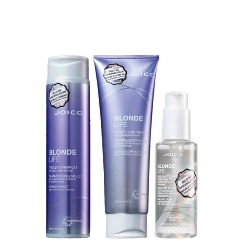 Kit Joico Cuidado com Loiros - Shampoo 300ml + Condicionador 250ml + Óleo 100ml Kit Kit Joico Cuidado com Loiros - Shampoo 300ml + Condicionador 250ml + Óleo 100ml Kit