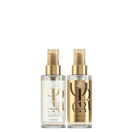 Kit Wella Professionals Oil Reflections - Óleo 100ml + Óleo Light 100ml Kit Kit Wella Professionals Oil Reflections - Óleo 100ml + Óleo Light 100ml Kit