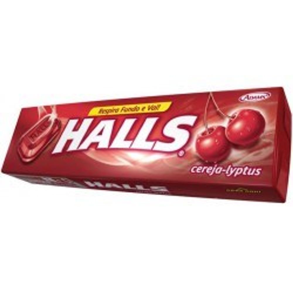 Balas Halls Cereja Drogarias Pacheco