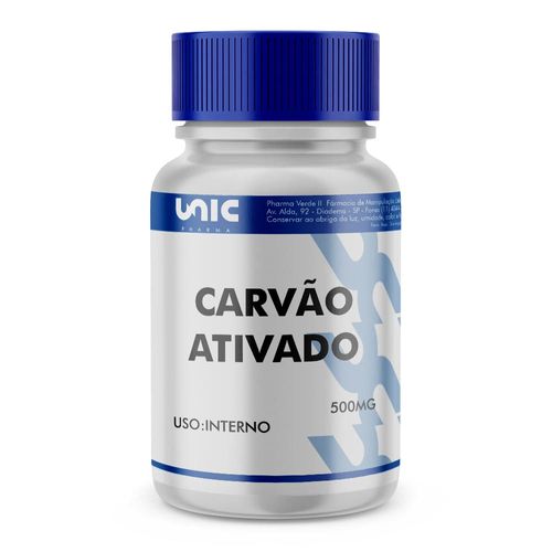 Carvão Vegetal Ativado 500Mg - 60 Doses Carvão Vegetal Ativado 500Mg - 60 Doses