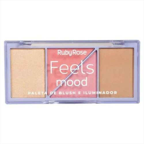 Ruby Rose HB7529 Paleta De Blush E Iluminador Feels Mood 10,3g Ruby Rose HB7529 Paleta De Blush E Iluminador Feels Mood 10,3g