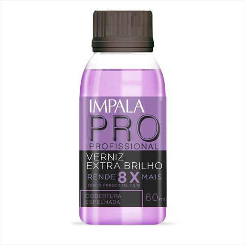 Impala Verniz Extra Brilho Linha Profissional 60mls Impala Verniz Extra Brilho Linha Profissional 60mls