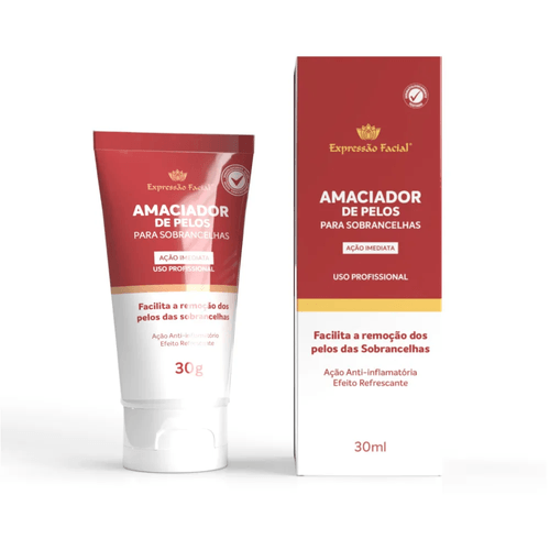 Amaciador de Pelos de Sobrancelha Expressao Facial Hintz 30g Amaciador de Pelos de Sobrancelha Expressao Facial Hintz 30g