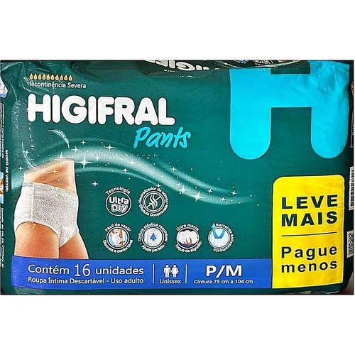 Roupa Íntima Descartável Pants Full Care P/M 16 unidades Roupa Íntima Descartável Pants Full Care P/M 16 unidades