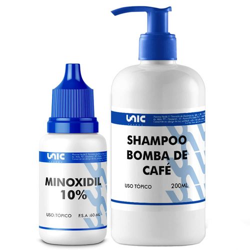 Minoxidil 10% + Shampoo Bomba de Café 200ml