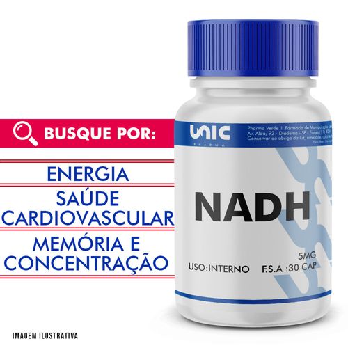 Nadh 5mg 30 cápsulas