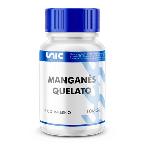 Manganês Quelato 10mg 30 caps