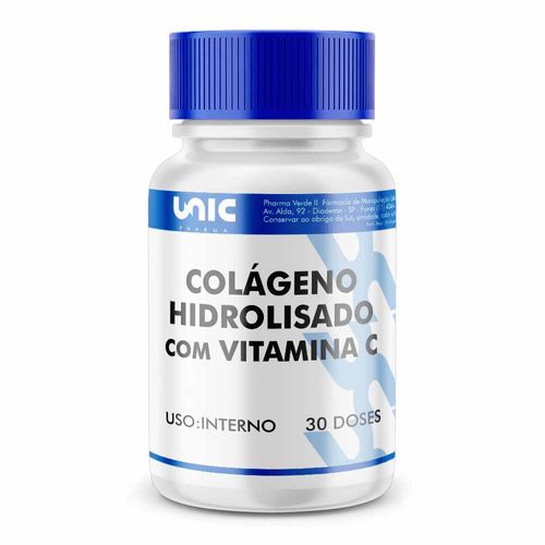 Colágeno Hidrolisado 500mg com Vitamina C 300mg – 30 Doses