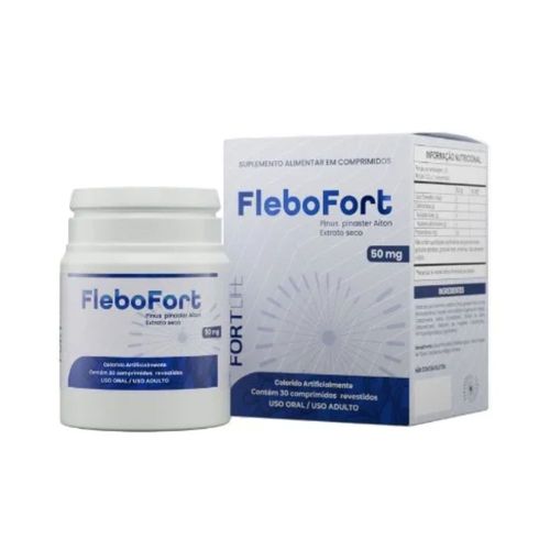 Suplemento Alimentar FleboFort com 30 Comprimidos FortLife