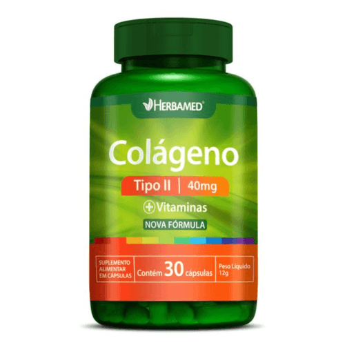 Colágeno Tipo II 40mg  C/30 Cápsulas - Herbamed