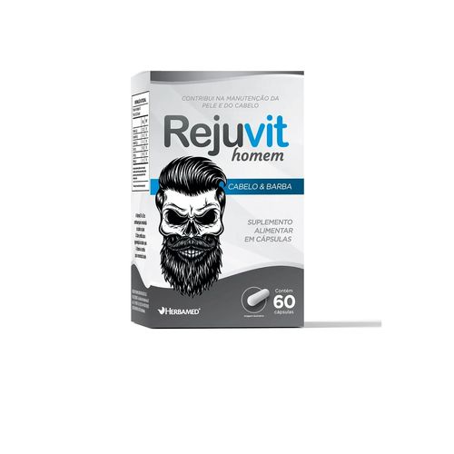 Rejuvit Homem Cabelo & Barba C/60 Cápsulas Rejuvit Homem Cabelo & Barba C/60 Cápsulas
