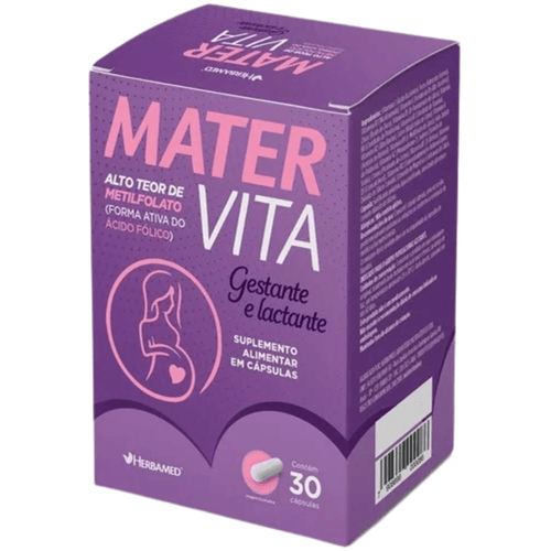 Mater Vita 500mg C/30 Cápsulas Gestante Lactante - Herbamed