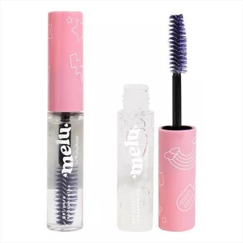 Kit Ruby Rose Gel Sobrancelha Melu+Caneta Delineadora Preta Glass