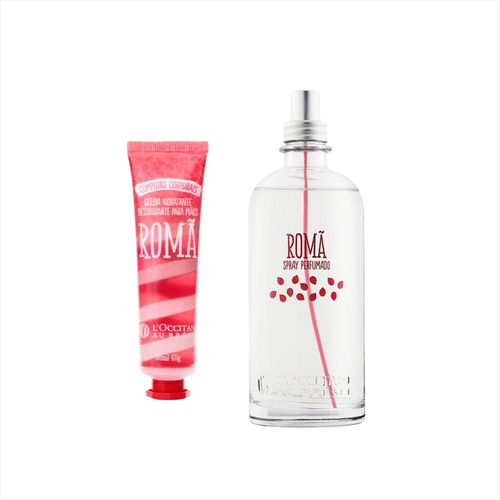 Kit L'occitane Romã Hidratante Mãos + Spray Perfumado 150ml Kit L'occitane Romã Hidratante Mãos + Spray Perfumado 150ml