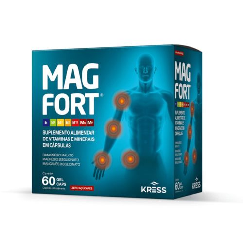 Magfort Suplemento Alimentar Magnésio + Associações Kress 60cps