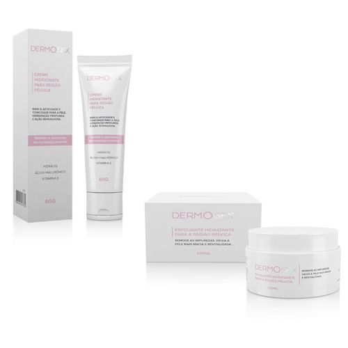 Kit 2 Produtos Com Esfoliante E Hidratante Intimo Linha Dermosex