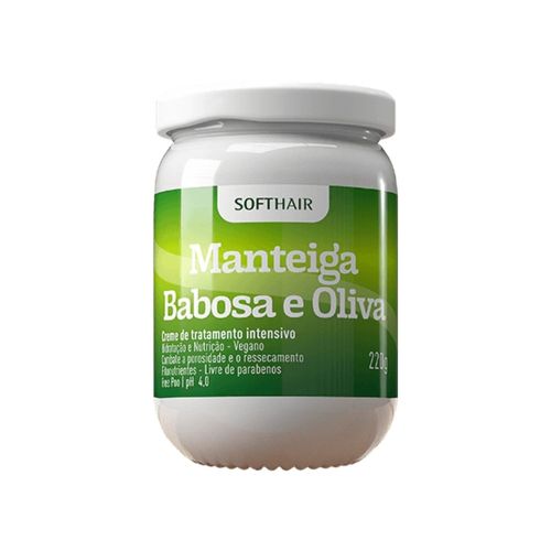 Creme De Cabelo Com Azeite De Oliva Babosa Manteiga Capilar