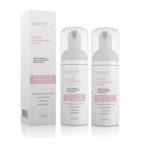 Combo 2x Espuma Intima Sem Enxágue com Barbatimão e Camomila 50ml